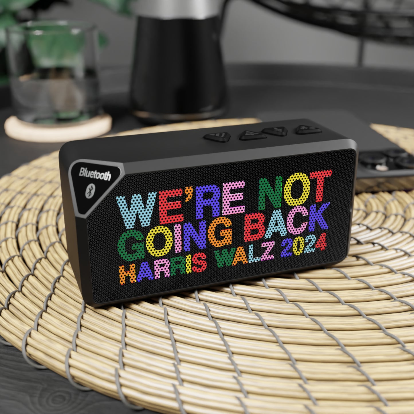 We're Not Going Back | Harris Walz 2024 Jabba Bluetooth Speaker