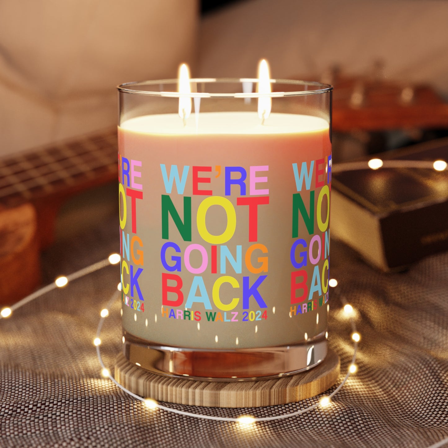 We're Not Going Back | Harris Walz Minted Lavender & Sage Candle - Full Glass, 11oz