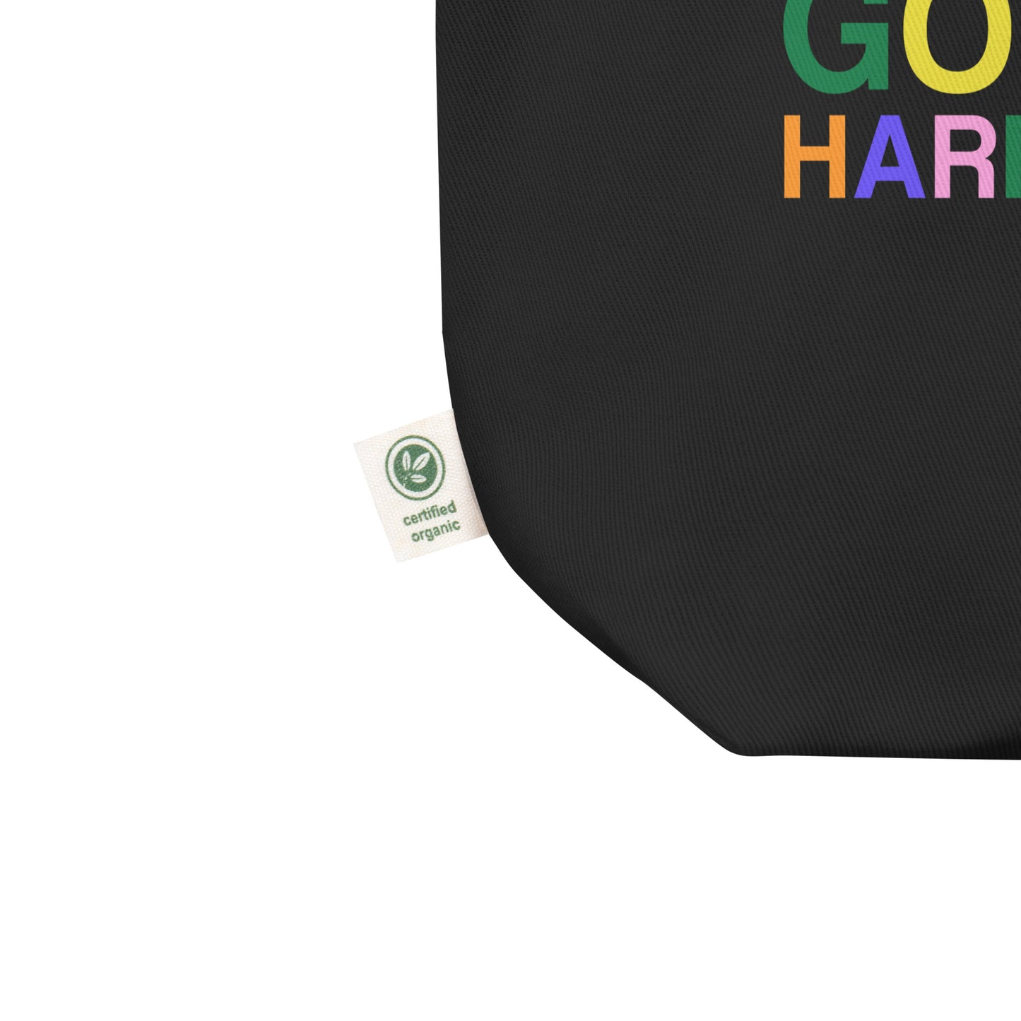 We're Not Going Back | Harris Walz 2024 Black Organic Cotton Tote Bag