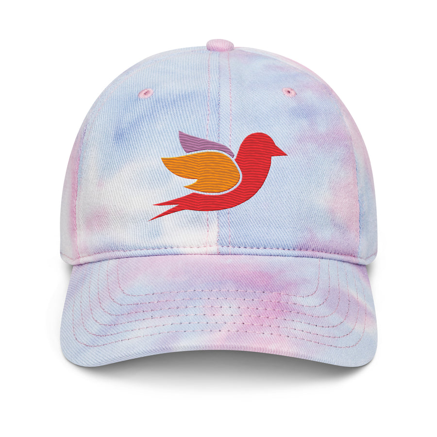 Regenbogen Bird Tie Dye Hat