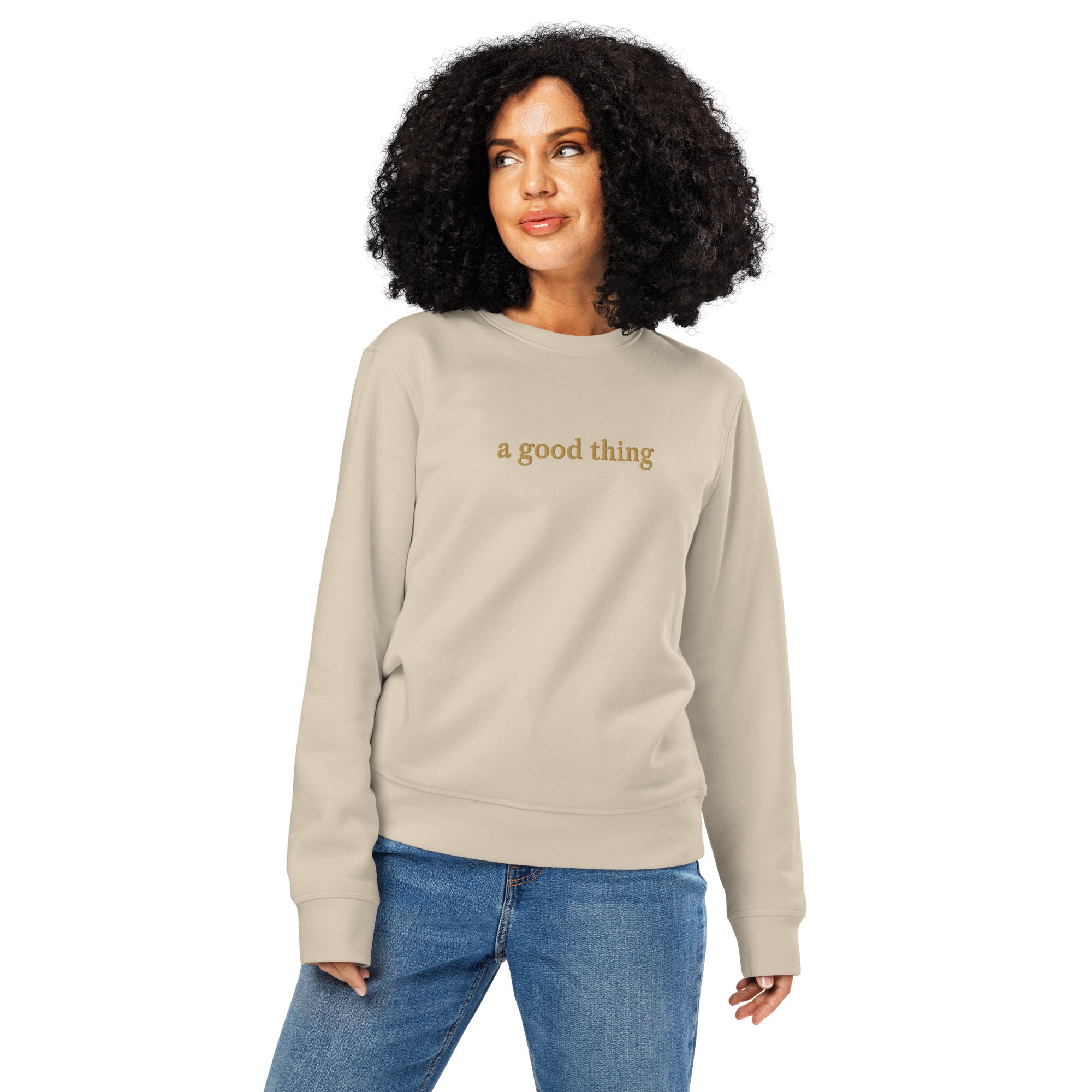 a good thing organic mid-weight all gender sweatshirt