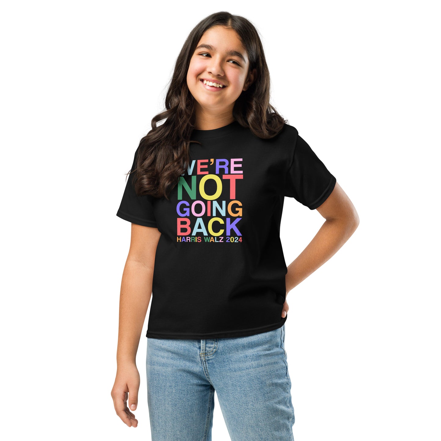 We're Not Going Back | Harris Walz 2024 Youth Classic Tee