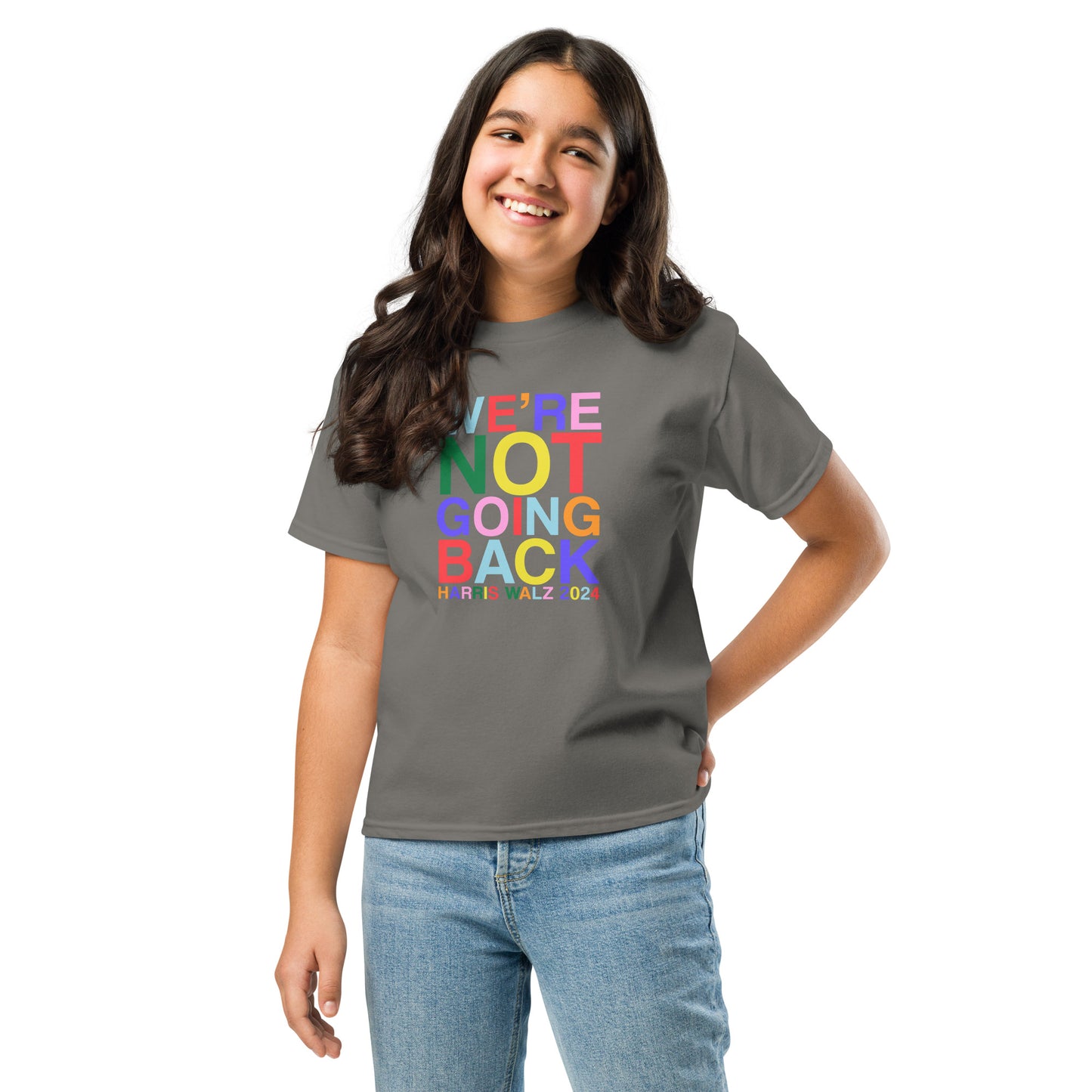 We're Not Going Back | Harris Walz 2024 Youth Classic Tee