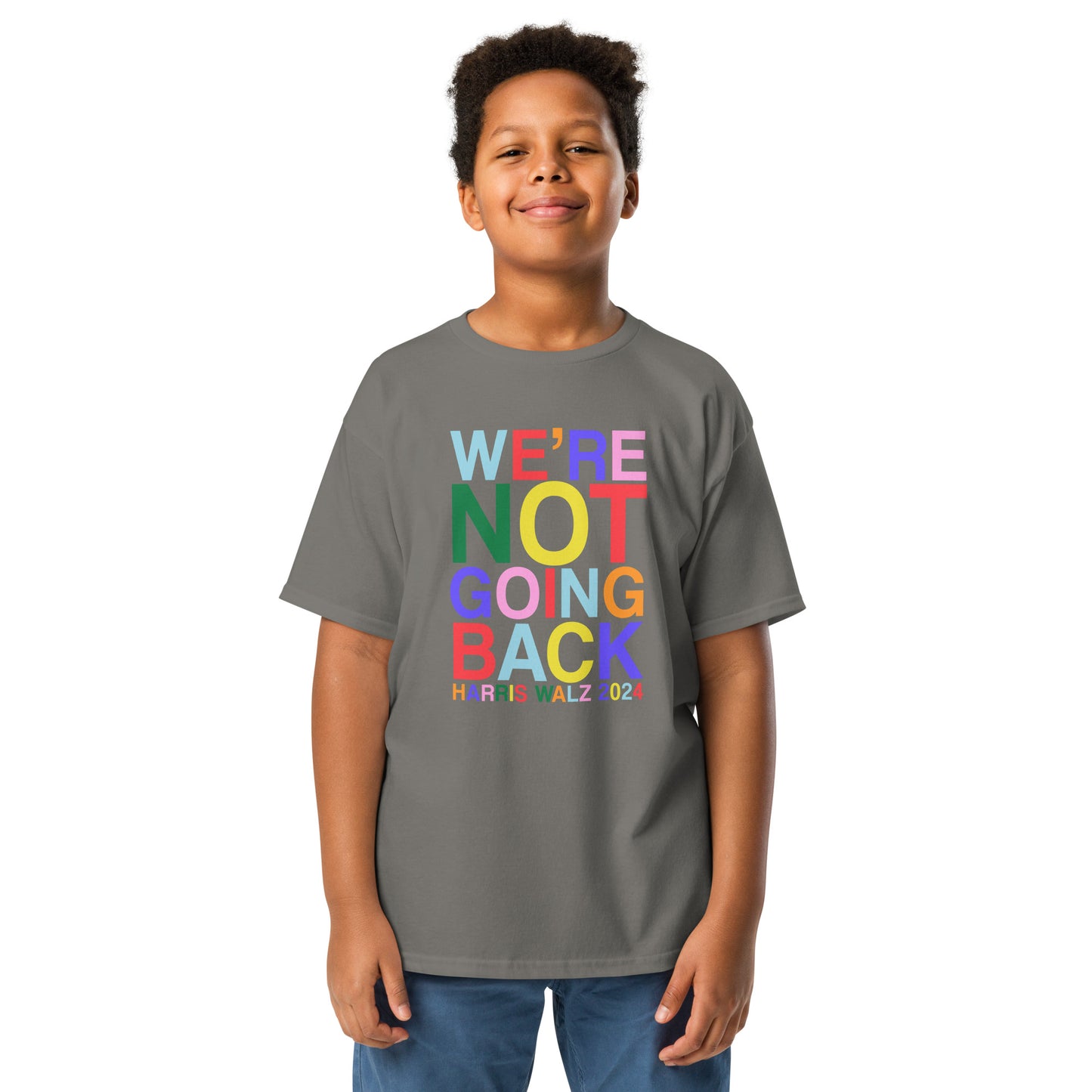 We're Not Going Back | Harris Walz 2024 Youth Classic Tee