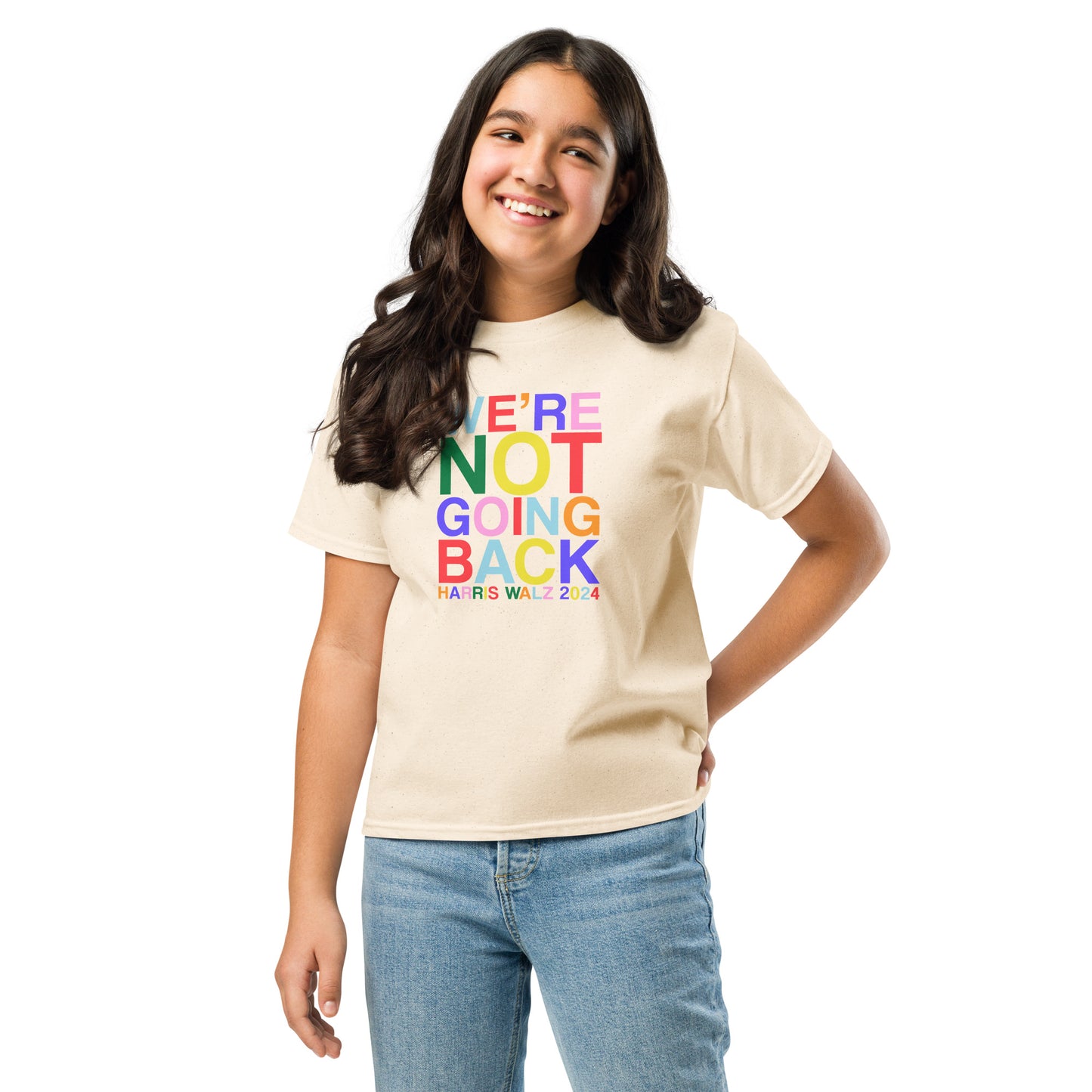 We're Not Going Back | Harris Walz 2024 Youth Classic Tee