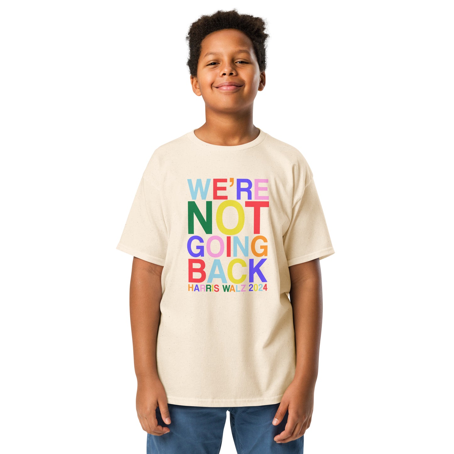 We're Not Going Back | Harris Walz 2024 Youth Classic Tee