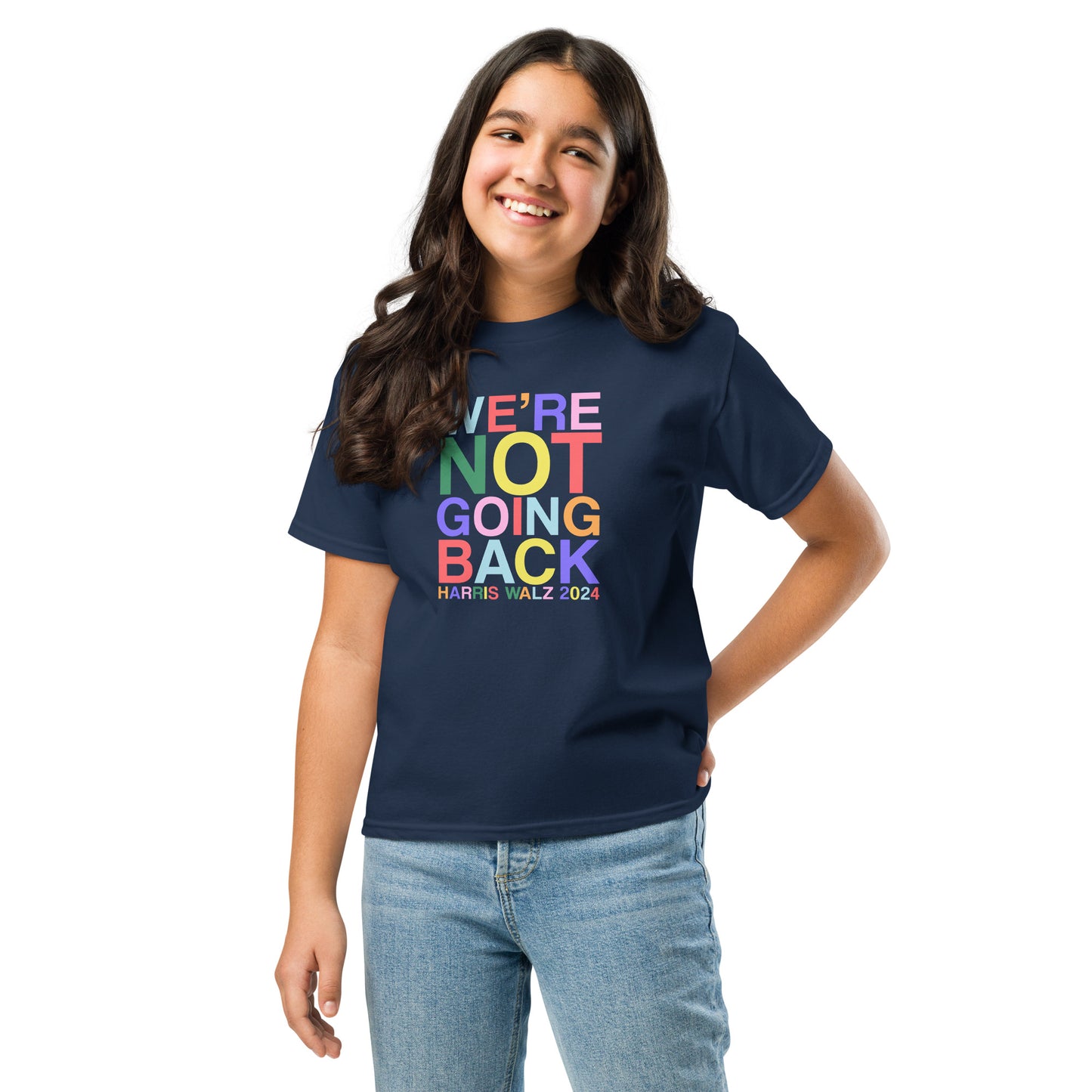 We're Not Going Back | Harris Walz 2024 Youth Classic Tee