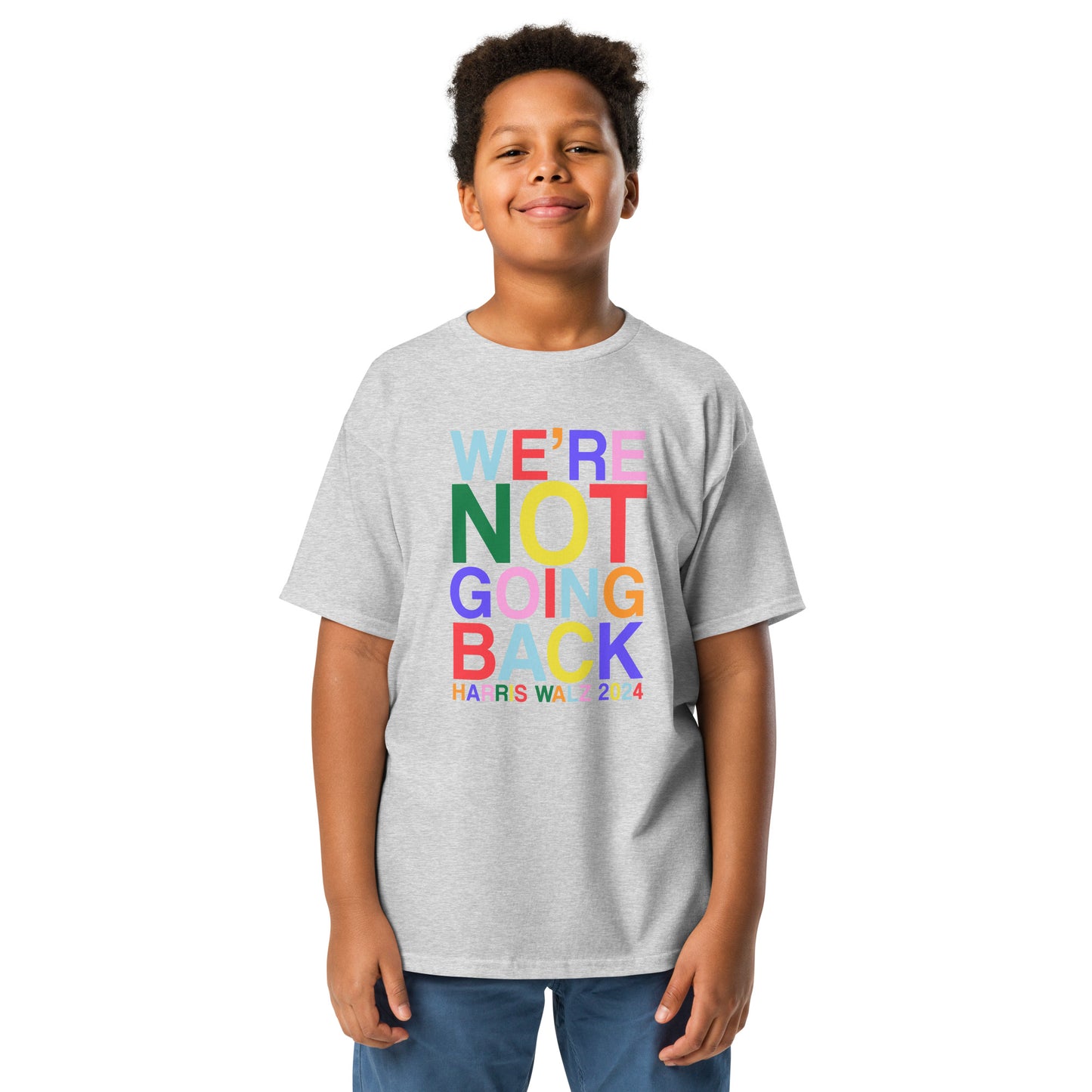 We're Not Going Back | Harris Walz 2024 Youth Classic Tee